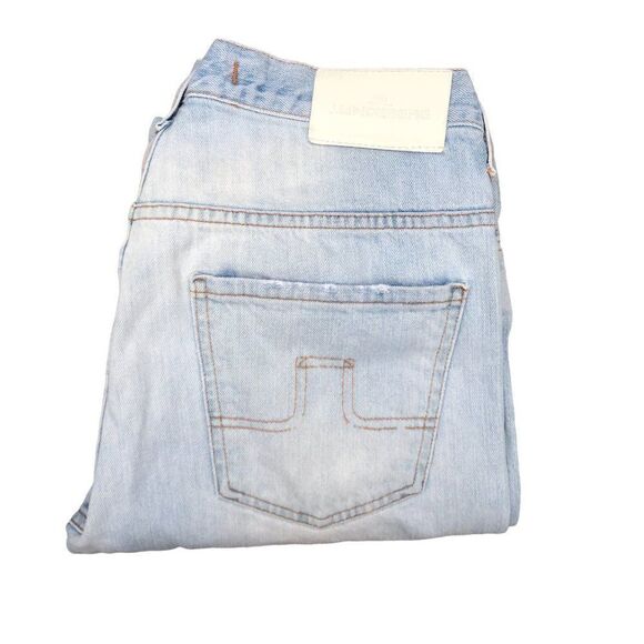 Rare J. Lindeberg Jeans Size 31 LOGAN Bleach Denim Designer Jeans - Picture 7 of 9